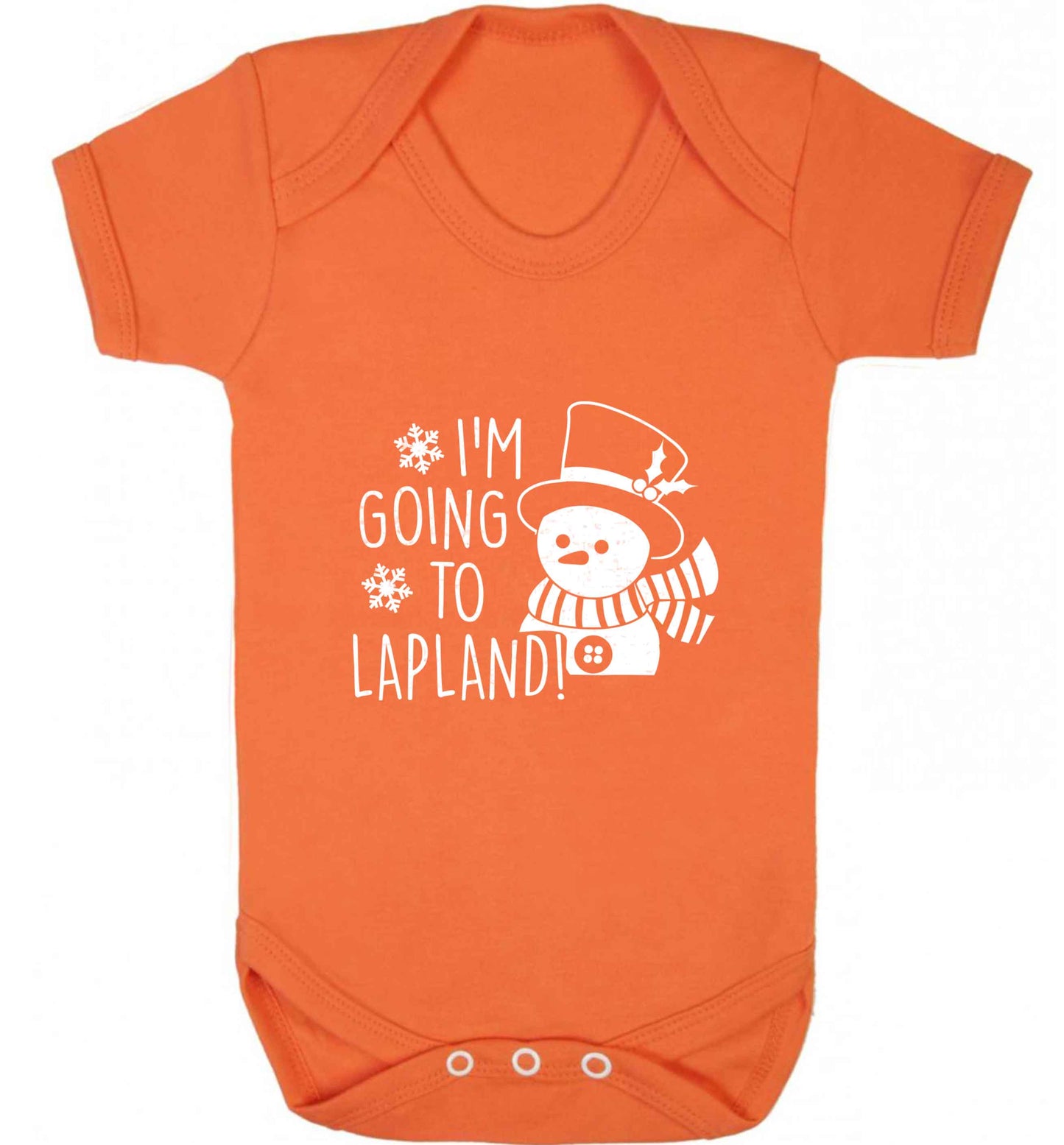 I'm going to Lapland baby vest orange 18-24 months