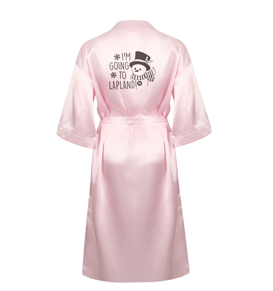 I'm going to Lapland XL/XXL pink ladies dressing gown size 16/18