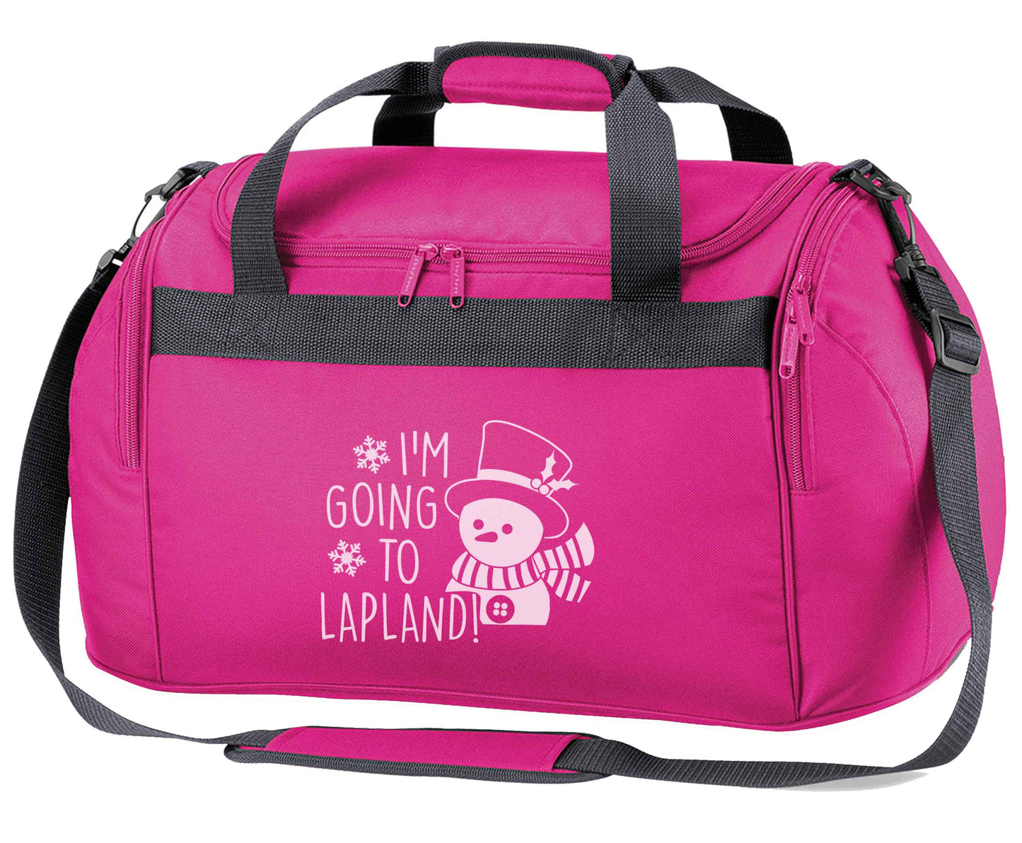 I'm going to Lapland pink holdall / duffel bag