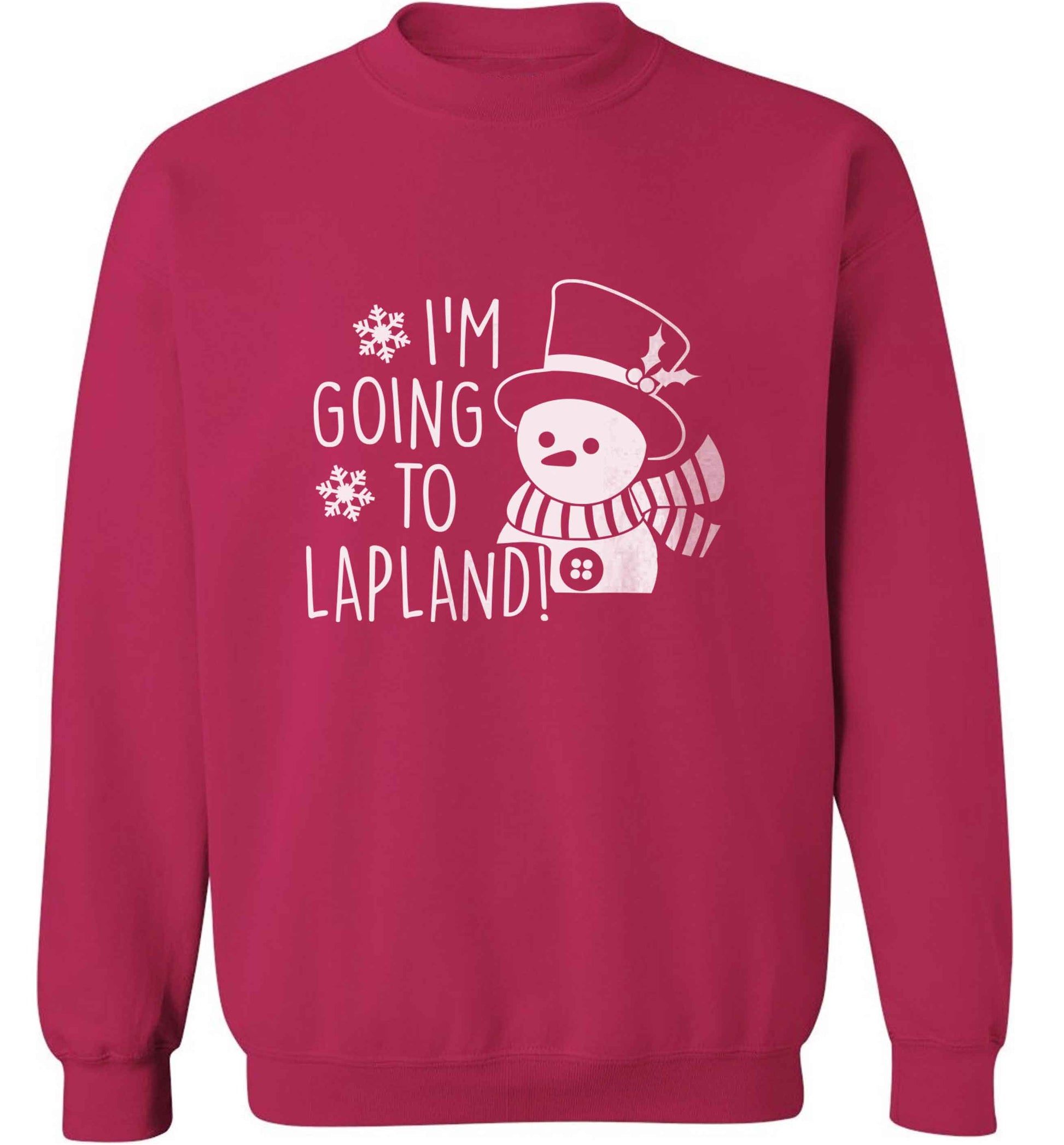 I'm going to Lapland adult's unisex pink sweater 2XL