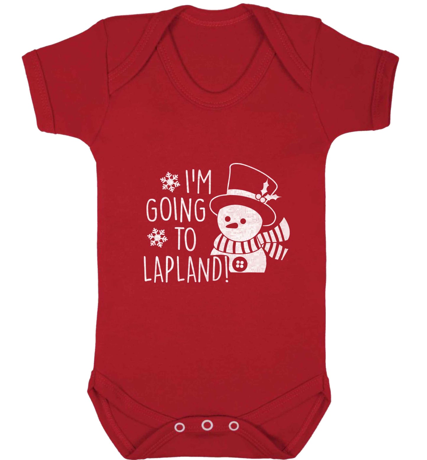 I'm going to Lapland baby vest red 18-24 months