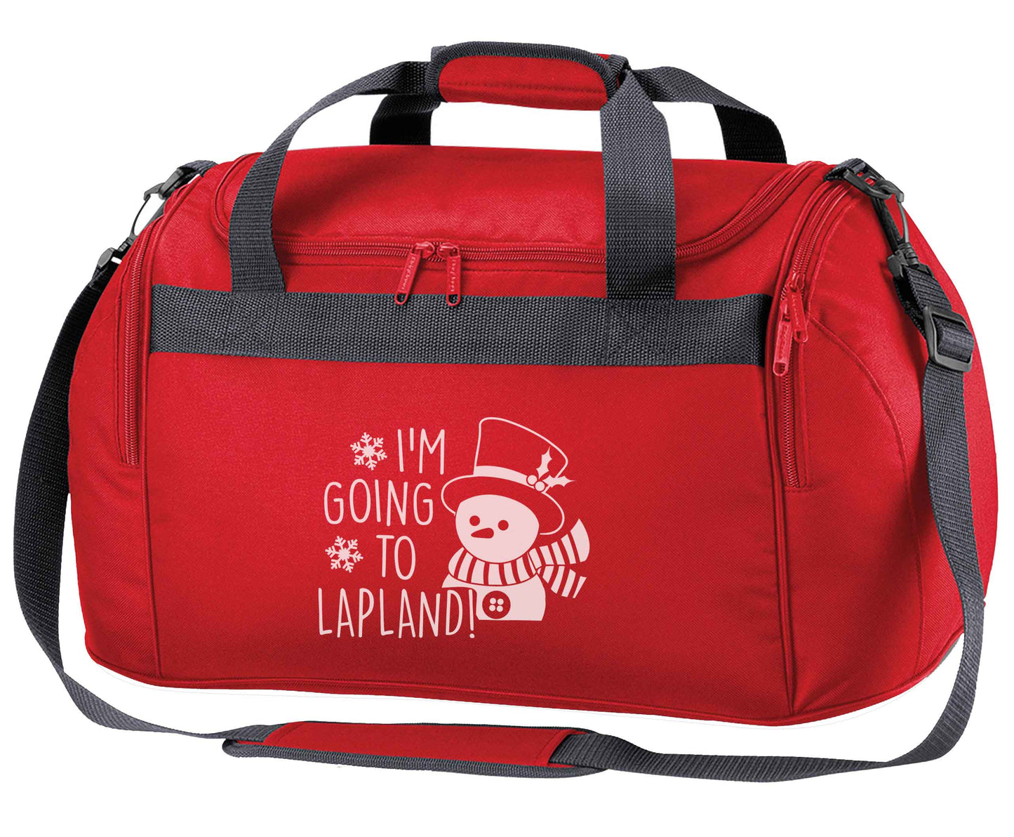 I'm going to Lapland red holdall / duffel bag