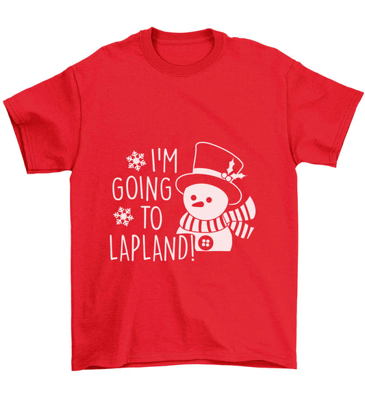 I'm going to Lapland Children's red Tshirt 12-13 Years
