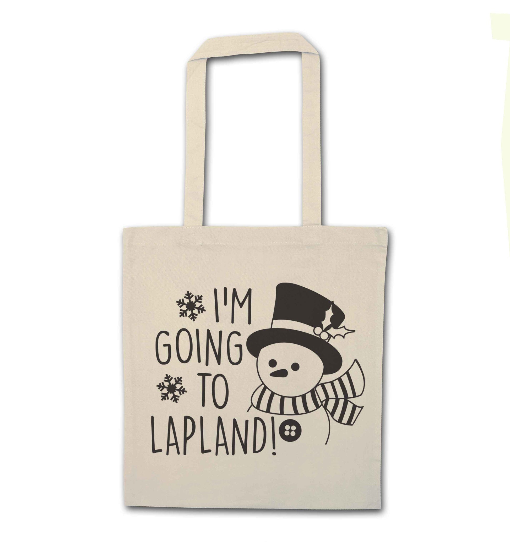 I'm going to Lapland natural tote bag