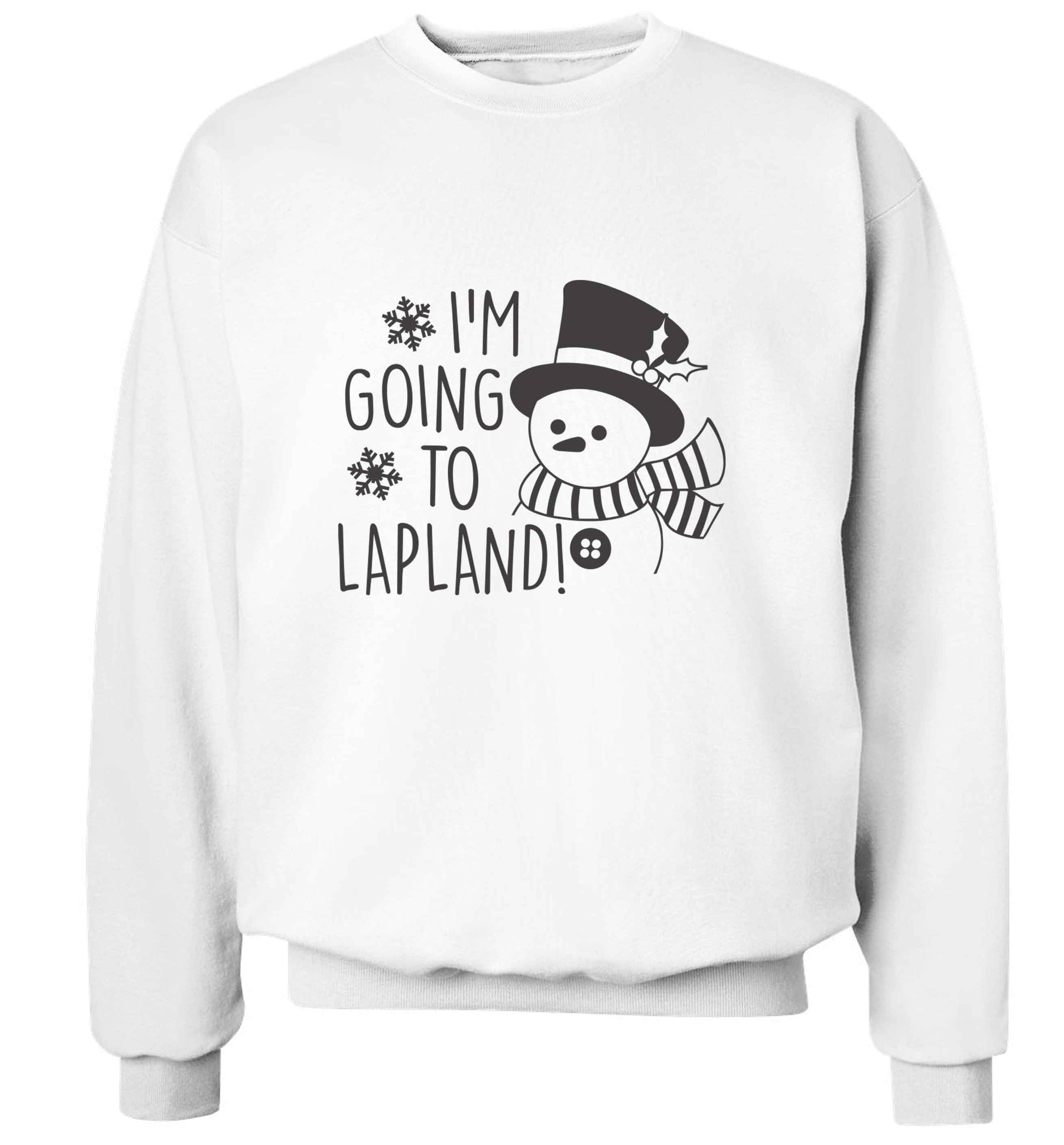 I'm going to Lapland adult's unisex white sweater 2XL