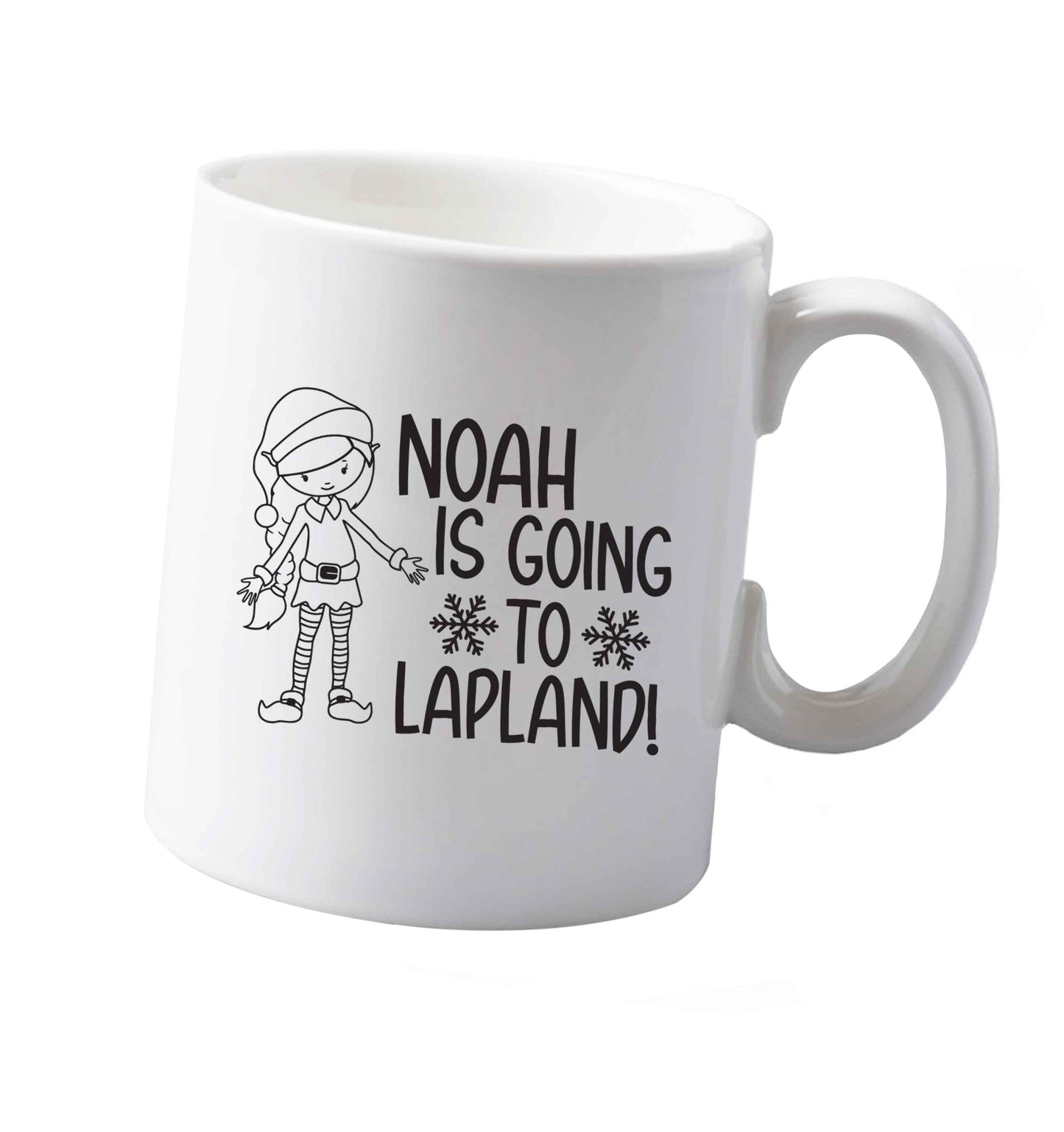10 oz Any name here - is going to Lapland personalised elf ceramic mug both sides