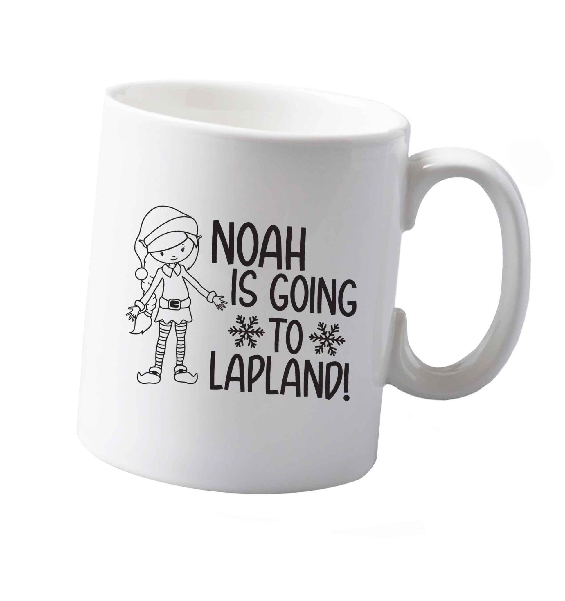 10 oz Any name here - is going to Lapland personalised elf ceramic mug both sides