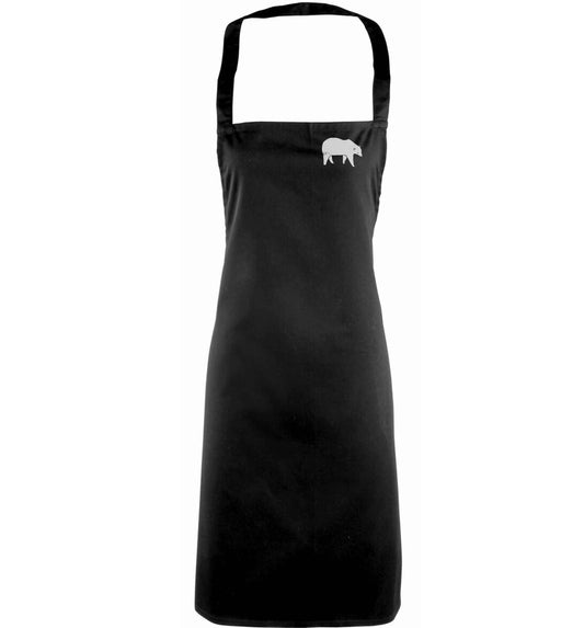 Polar Bear Kit adults black apron