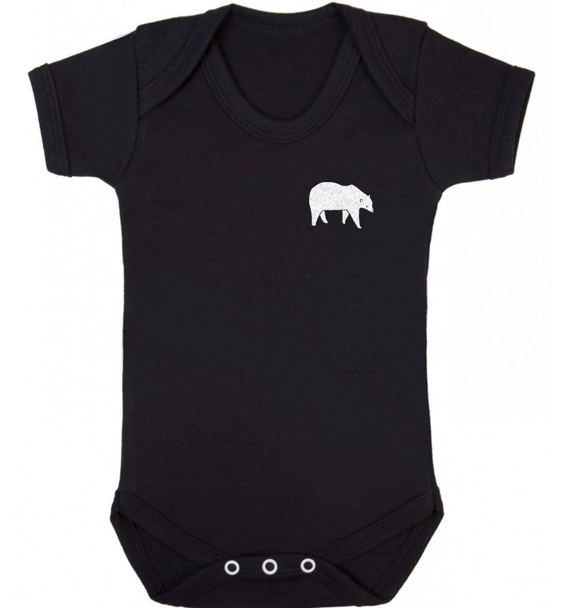 Polar Bear Kit baby vest black 18-24 months