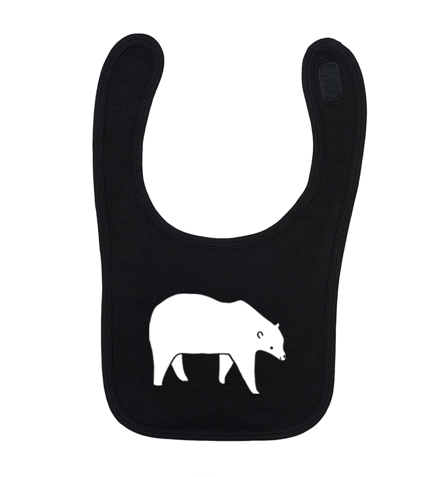 Polar Bear Kit black baby bib