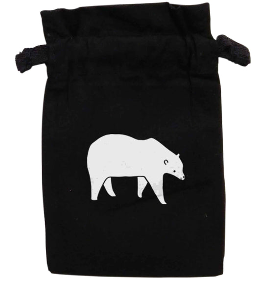 Polar Bear | XS - L | Pouch / Drawstring bag / Sack | Organic Cotton | Bulk discounts available!