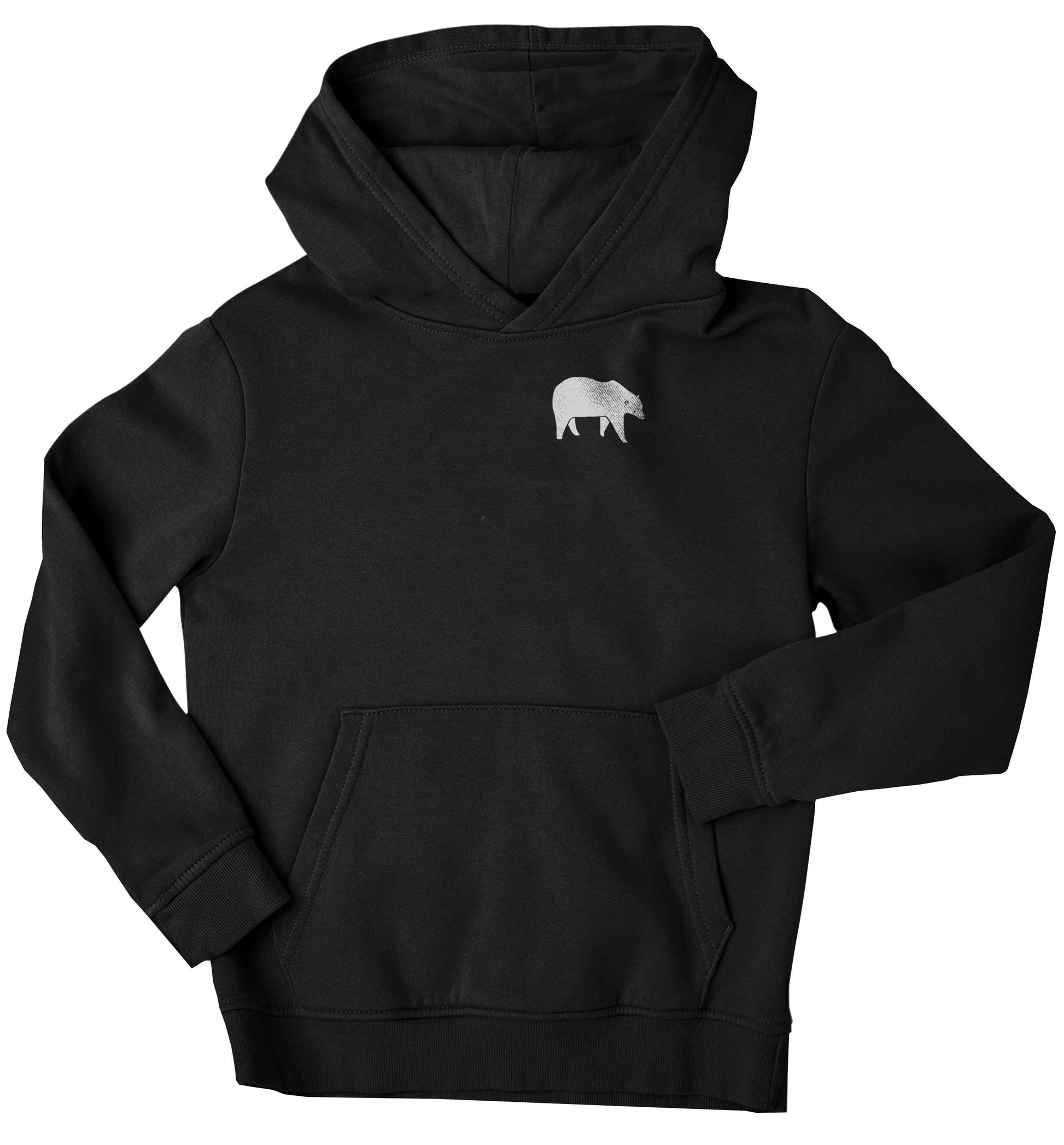 Polar Bear Kit children's black hoodie 12-13 Years