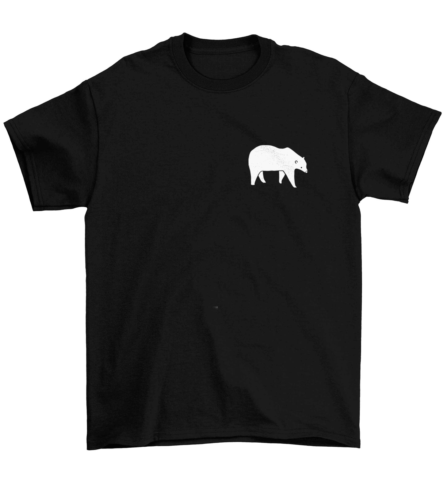 Polar Bear Kit Children's black Tshirt 12-13 Years