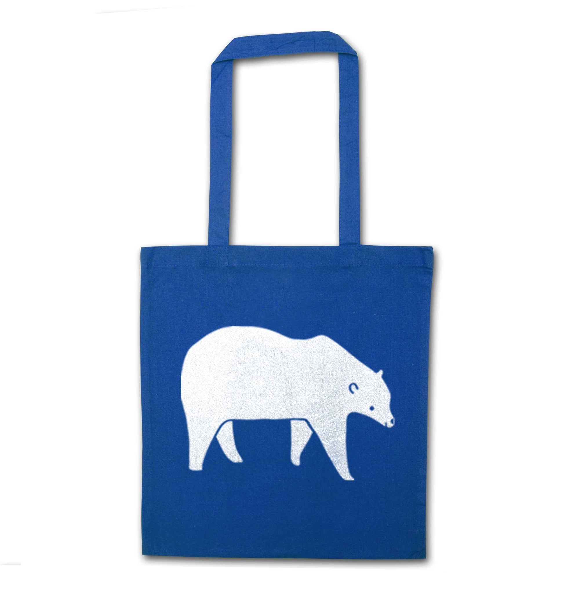 Polar Bear blue tote bag