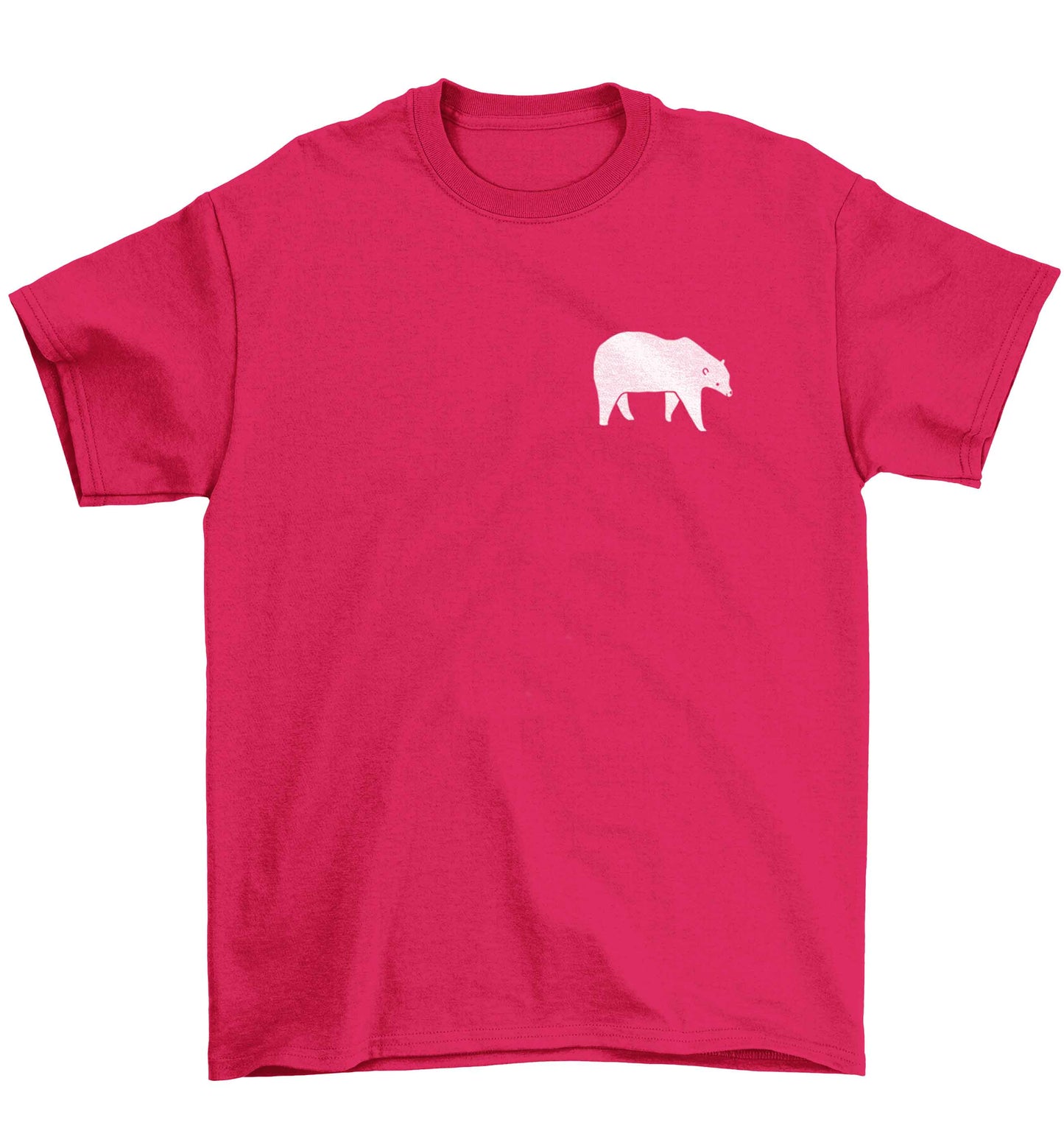 Polar Bear Kit Children's pink Tshirt 12-13 Years