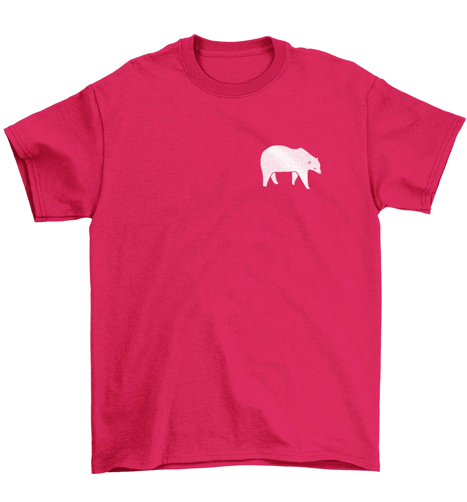Polar Bear Kit Children's pink Tshirt 12-13 Years