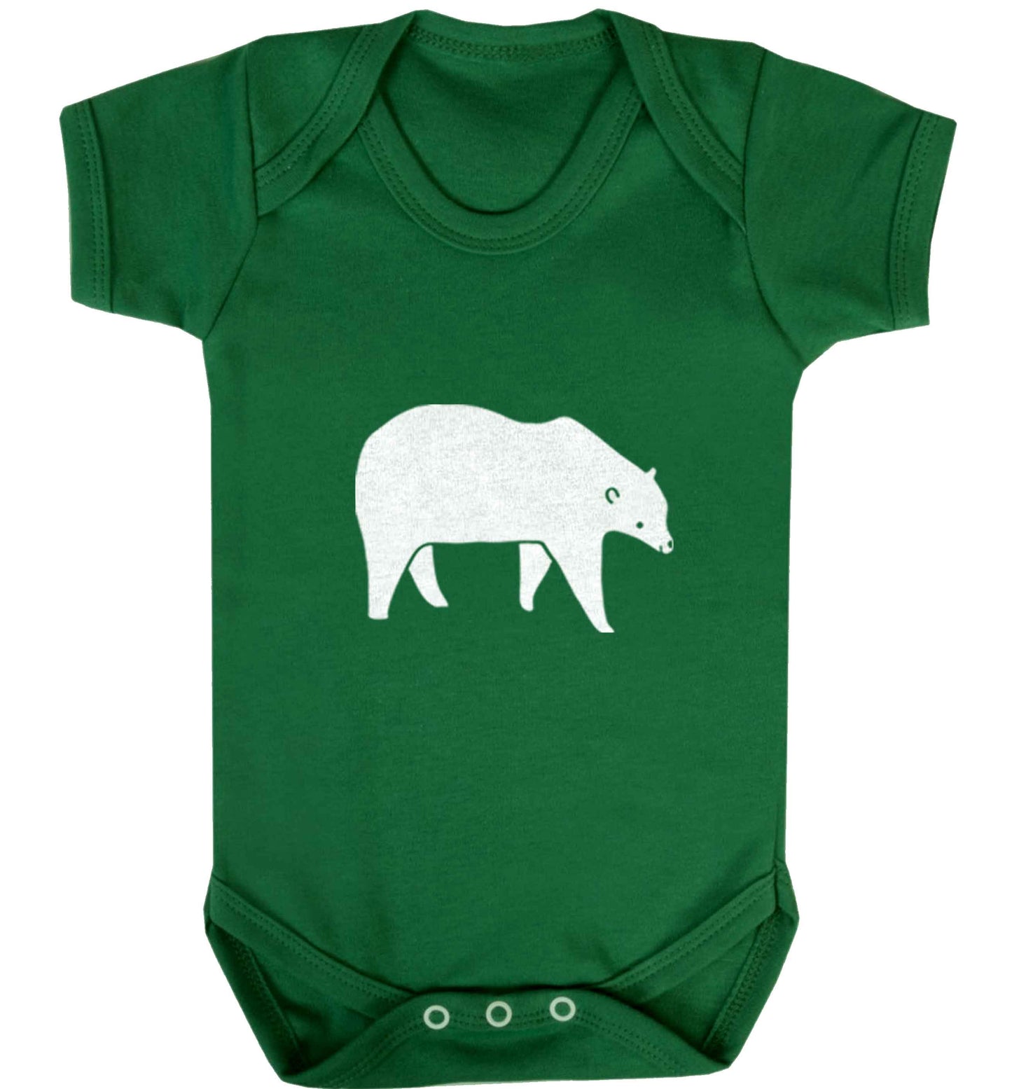 Polar Bear Kit baby vest green 18-24 months