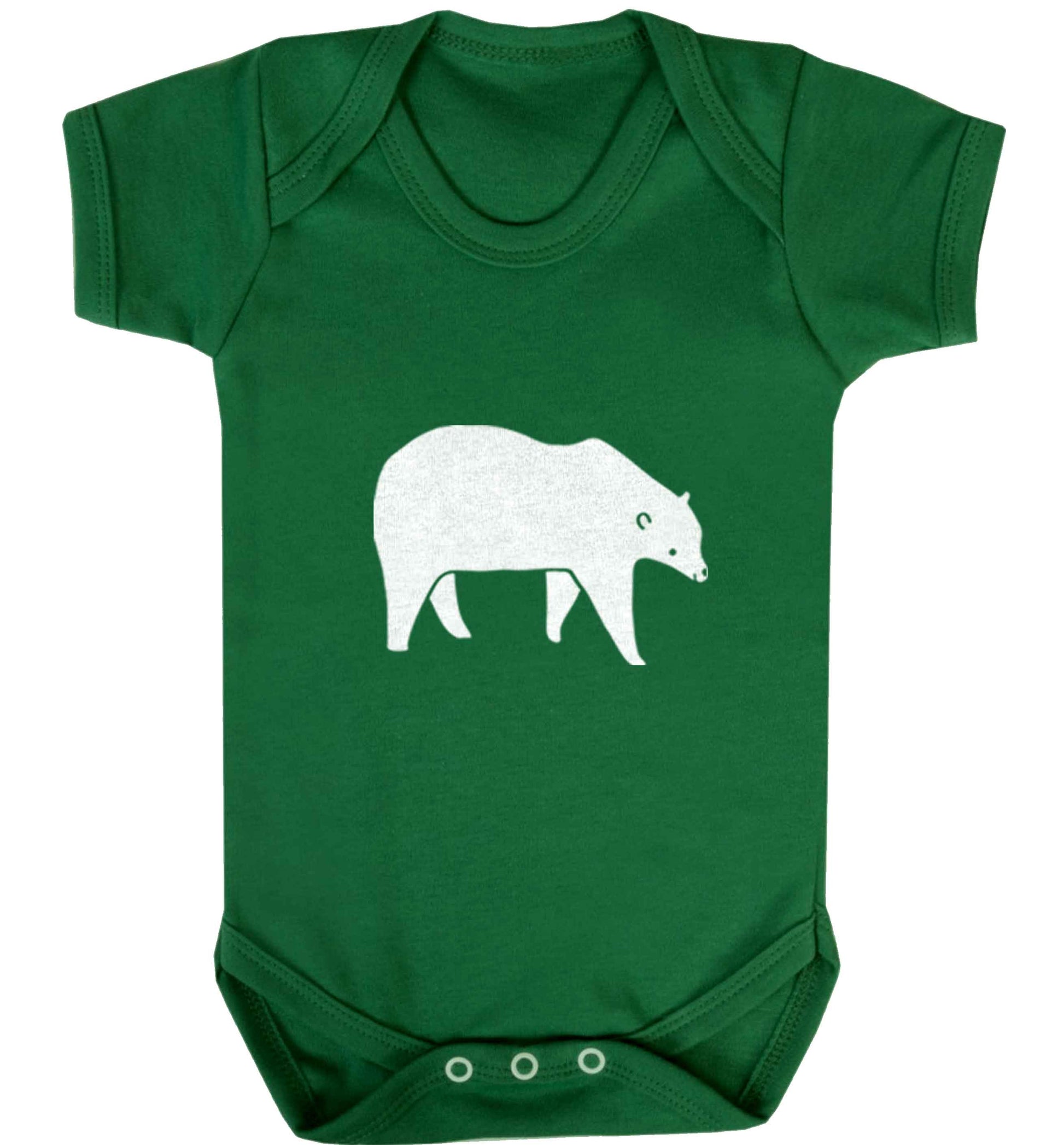 Polar Bear Kit baby vest green 18-24 months