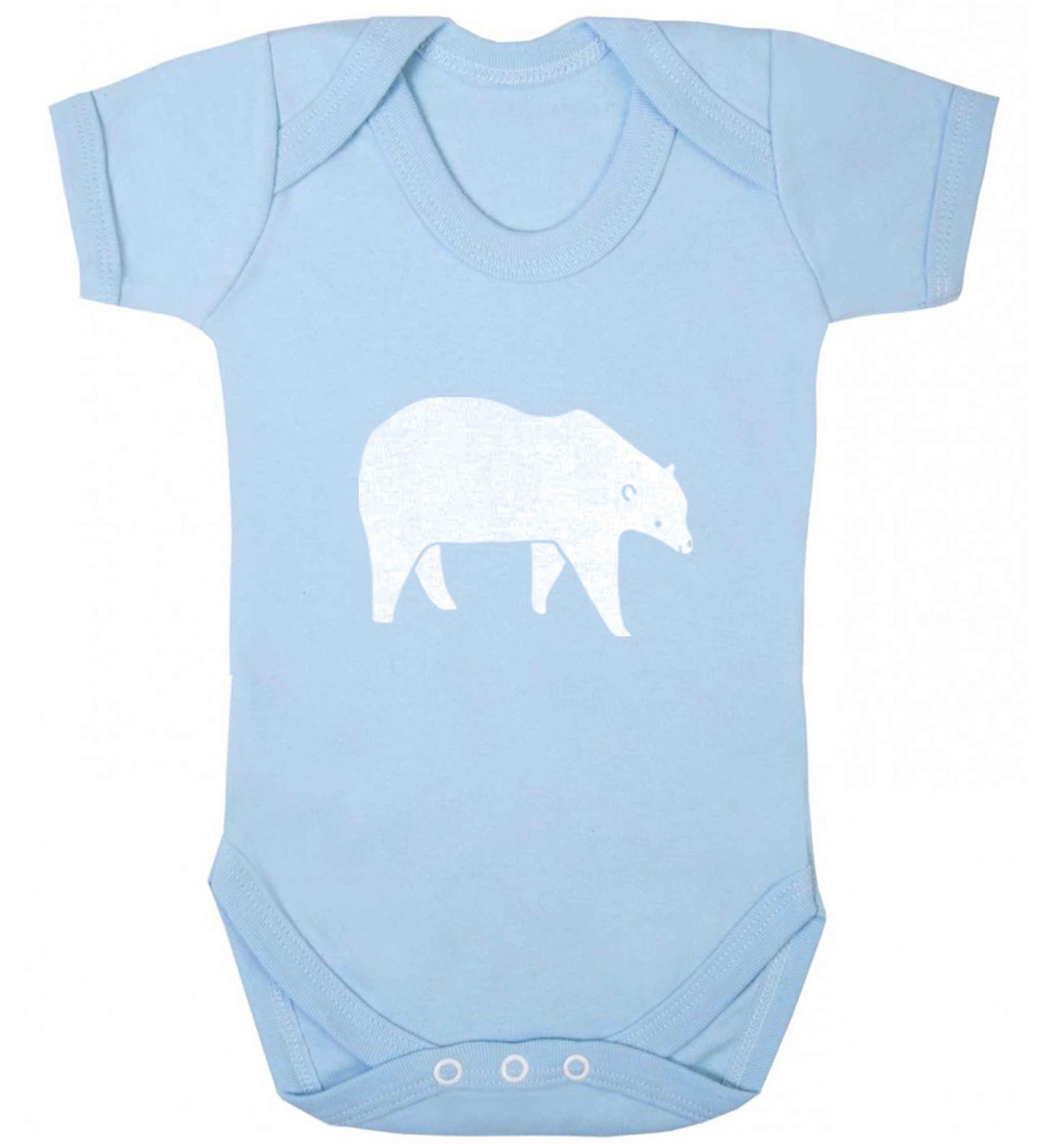 Polar Bear Kit baby vest pale blue 18-24 months