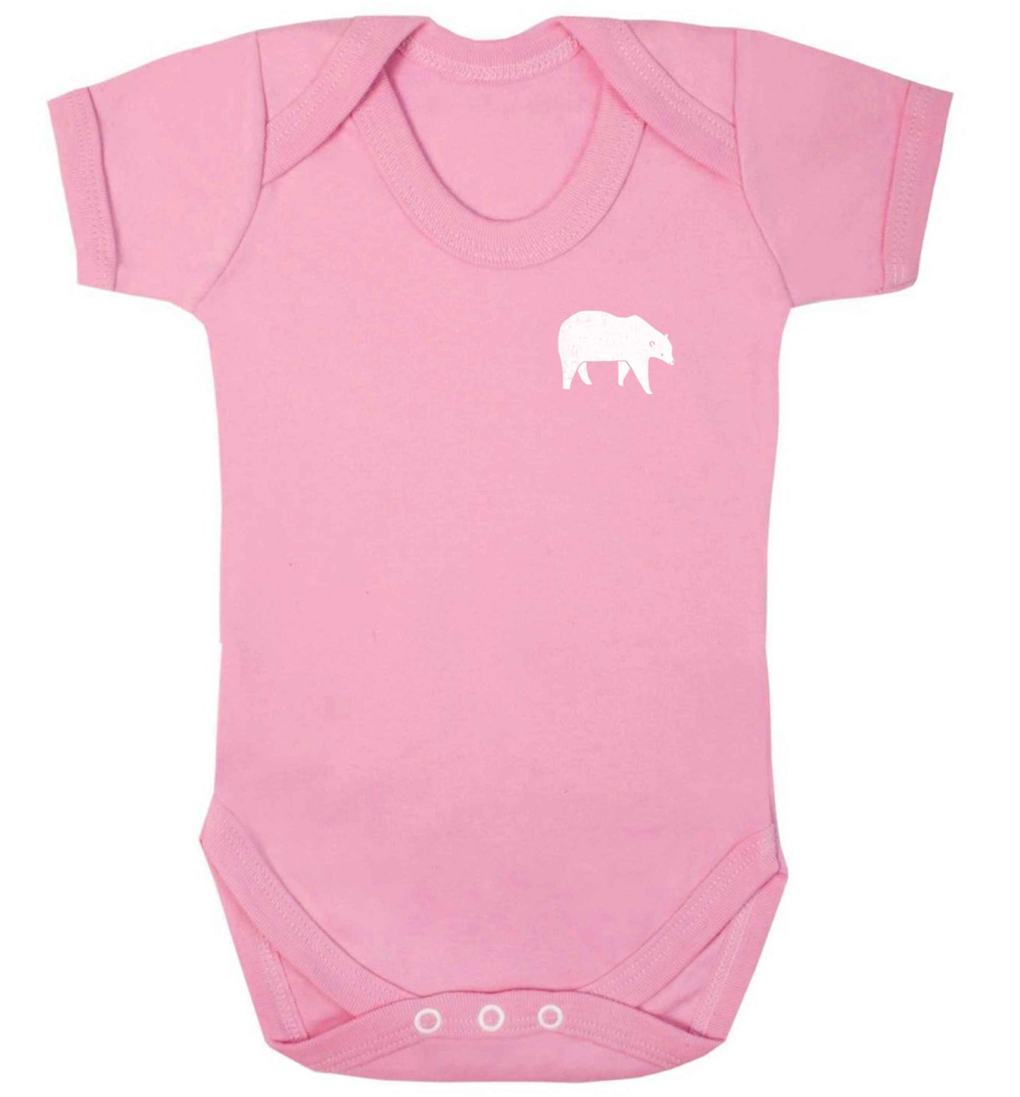 Polar Bear Kit baby vest pale pink 18-24 months