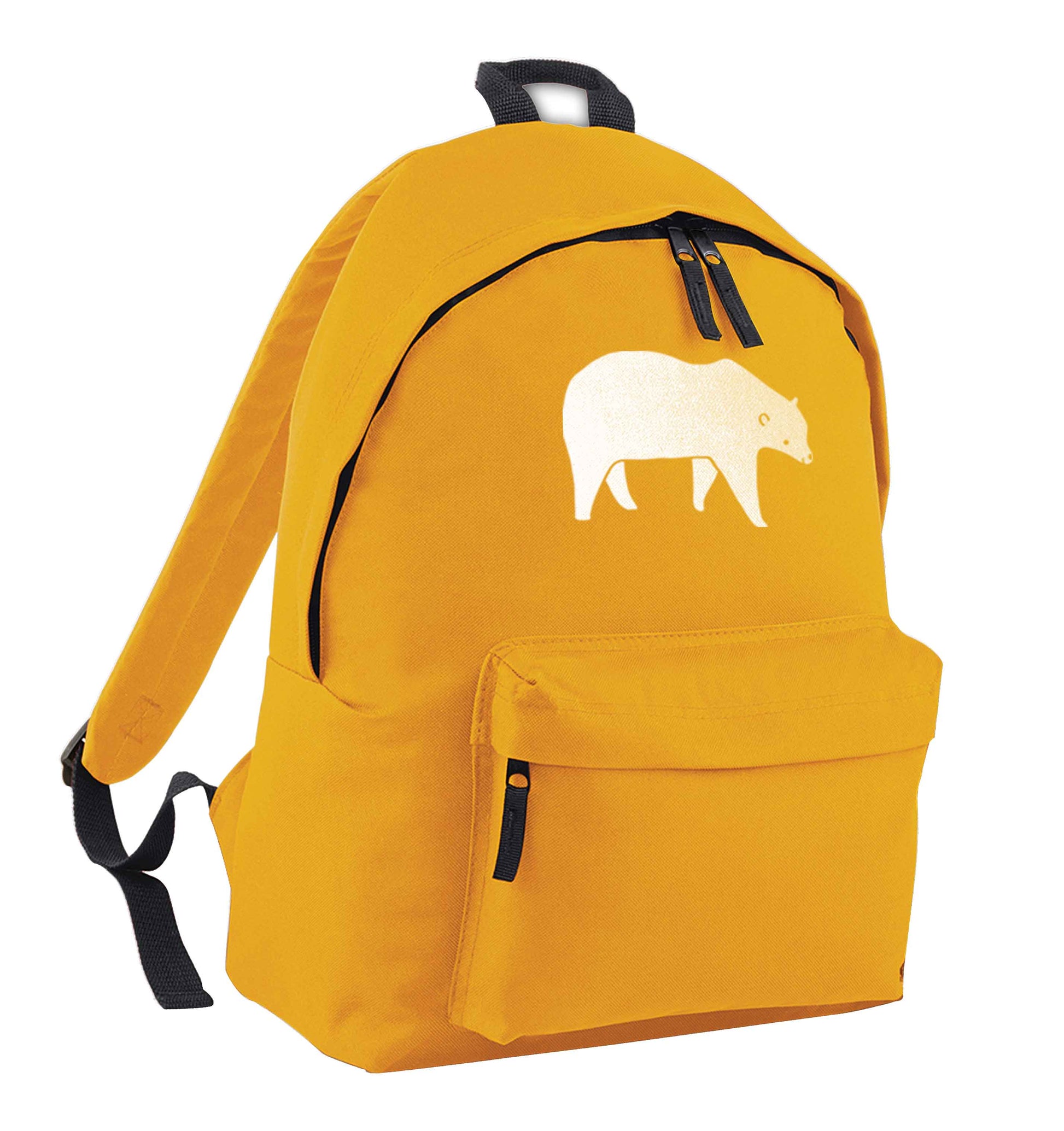 Polar Bear mustard adults backpack
