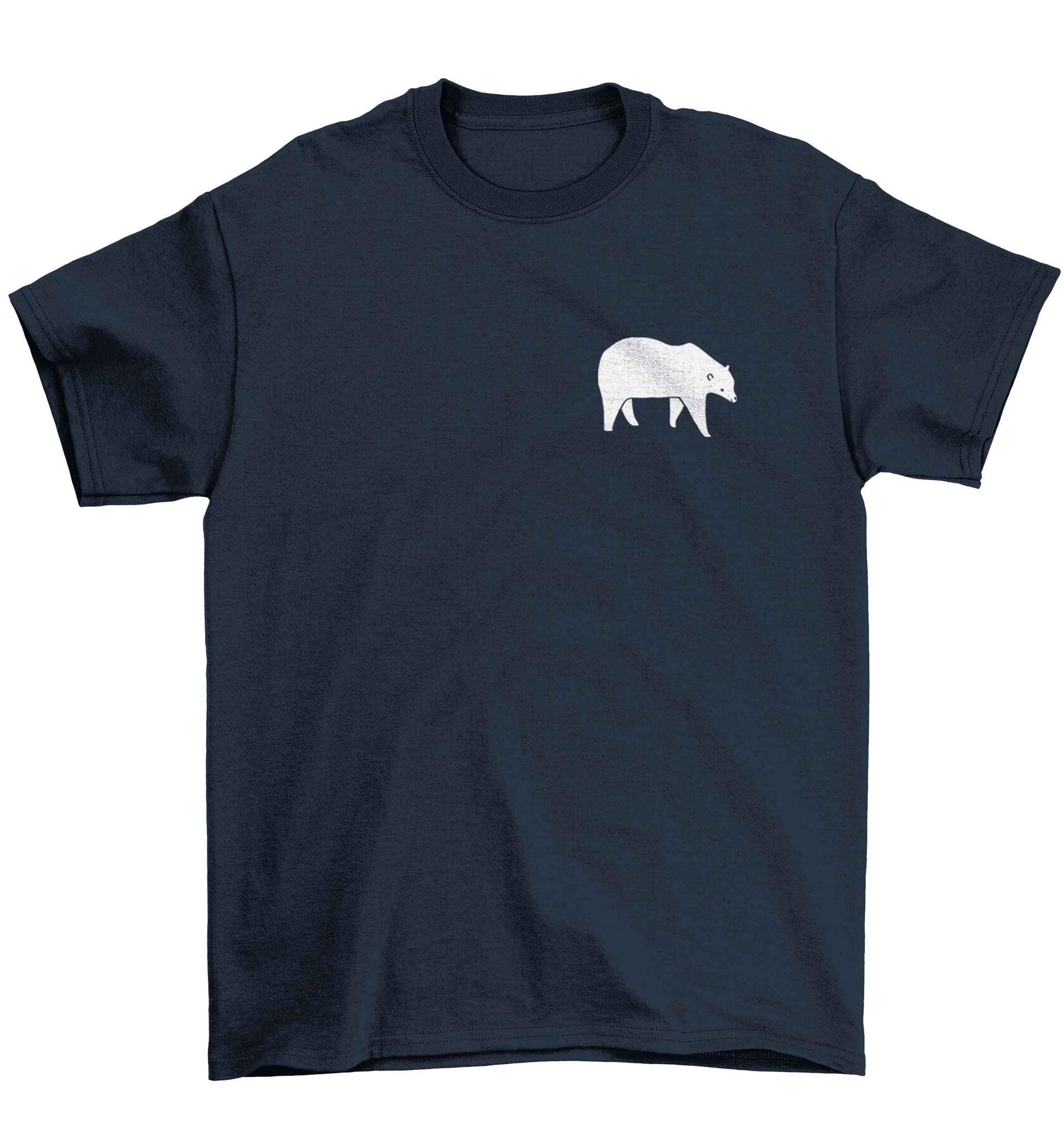 Polar Bear Kit Children's navy Tshirt 12-13 Years