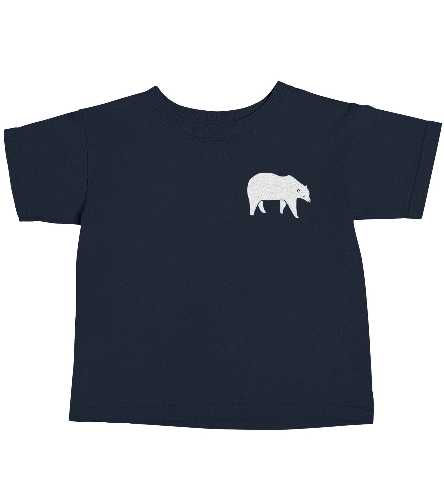 Polar Bear Kit navy baby toddler Tshirt 2 Years