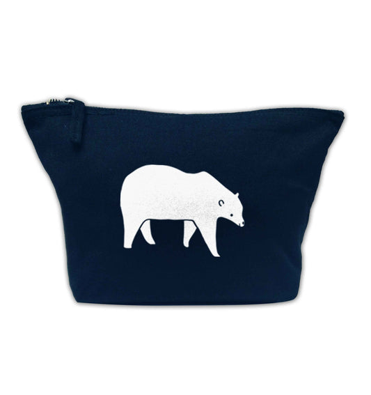 Polar Bear Kit navy makeup bag