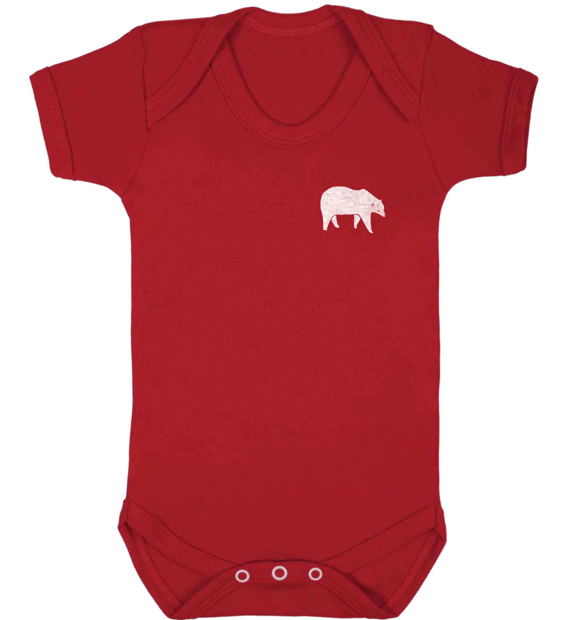 Polar Bear Kit baby vest red 18-24 months