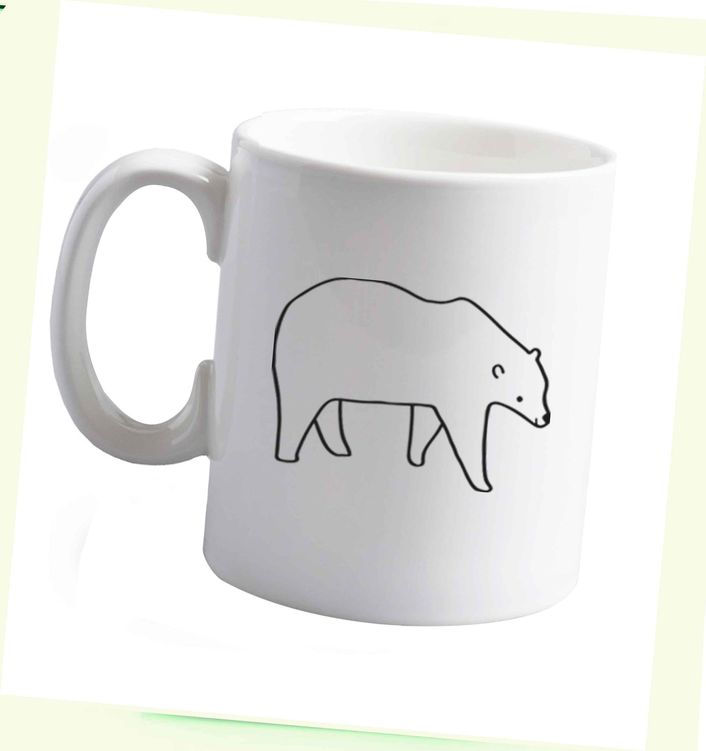 10 oz Polar Bear Kit ceramic mug right handed