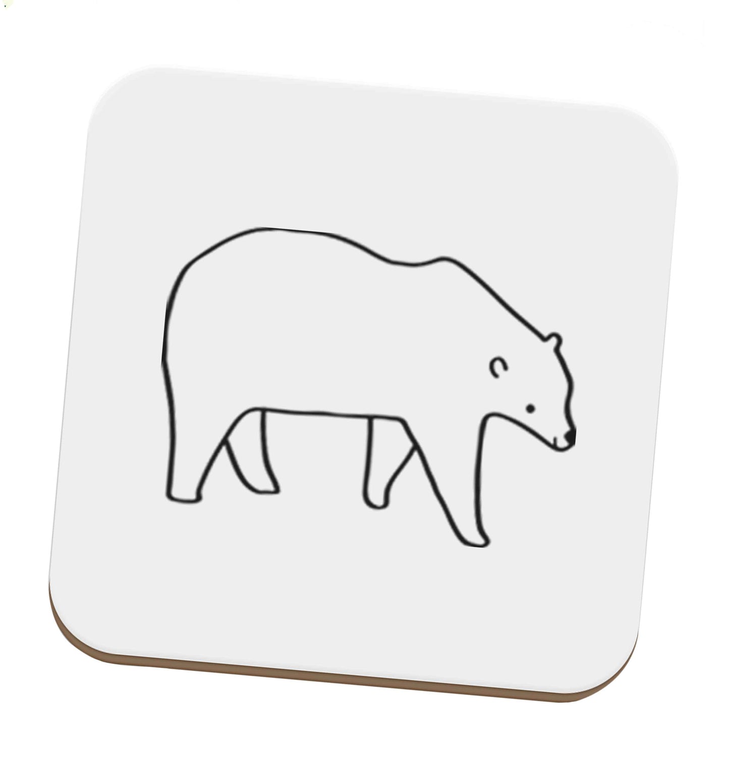 Polar Bear set of four coasters