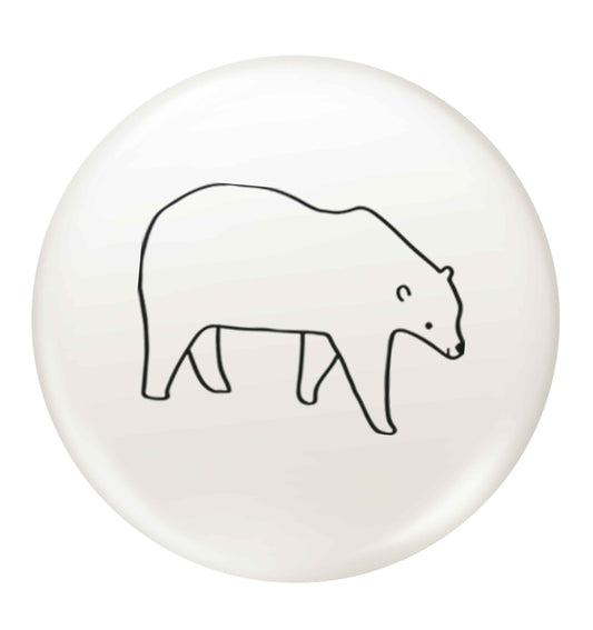 Polar Bear small 25mm Pin badge