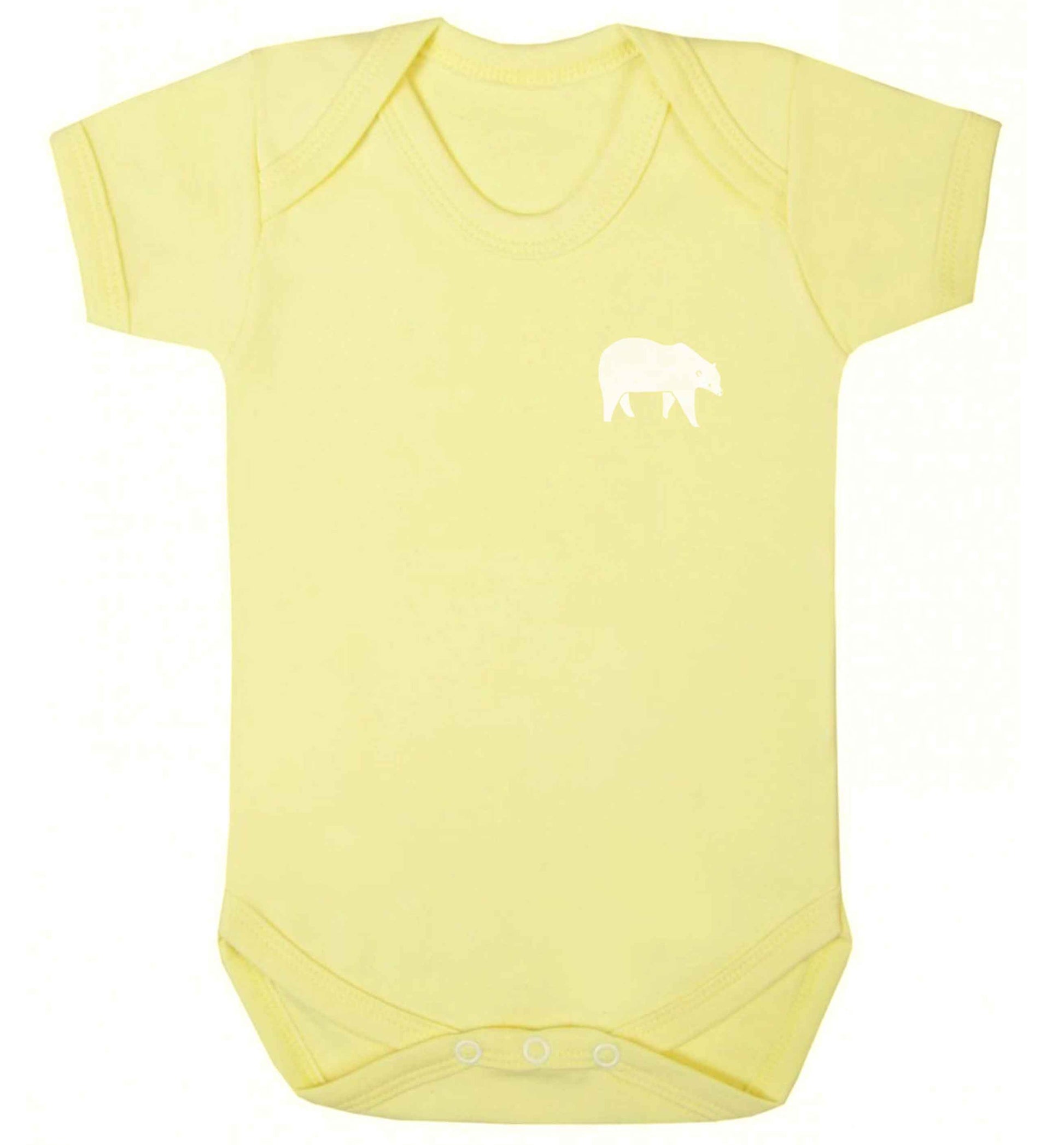 Polar Bear Kit baby vest pale yellow 18-24 months