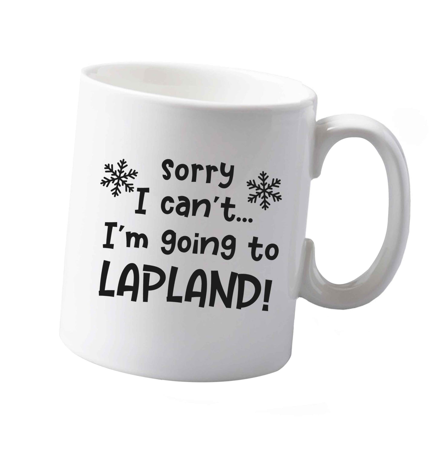 10 oz Sorry I can't I'm going to Lapland ceramic mug both sides