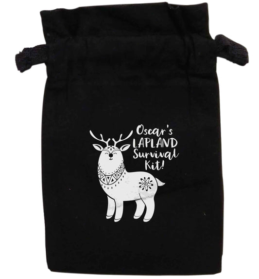 Personalised Lapland Survival Kit | XS - L | Pouch / Drawstring bag / Sack | Organic Cotton | Bulk discounts available!