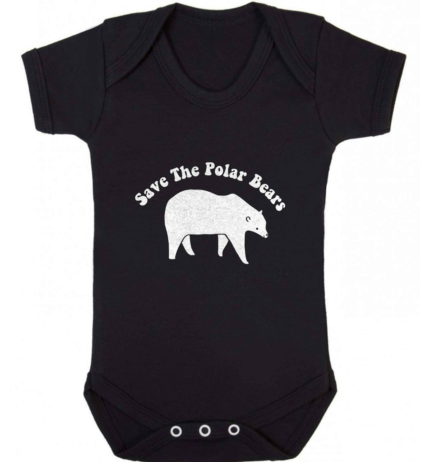 Save The Polar Bears baby vest black 18-24 months