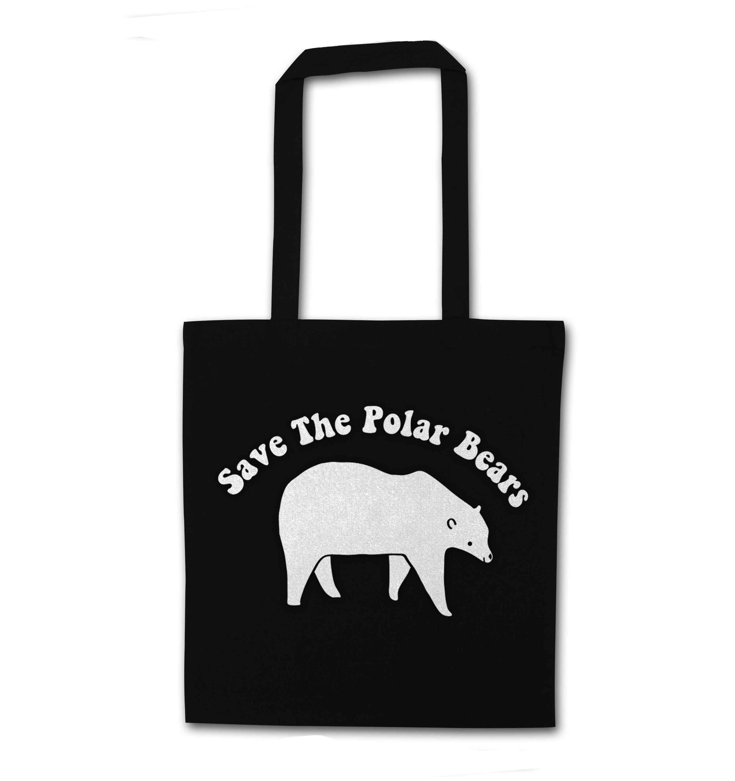 Save The Polar Bears black tote bag