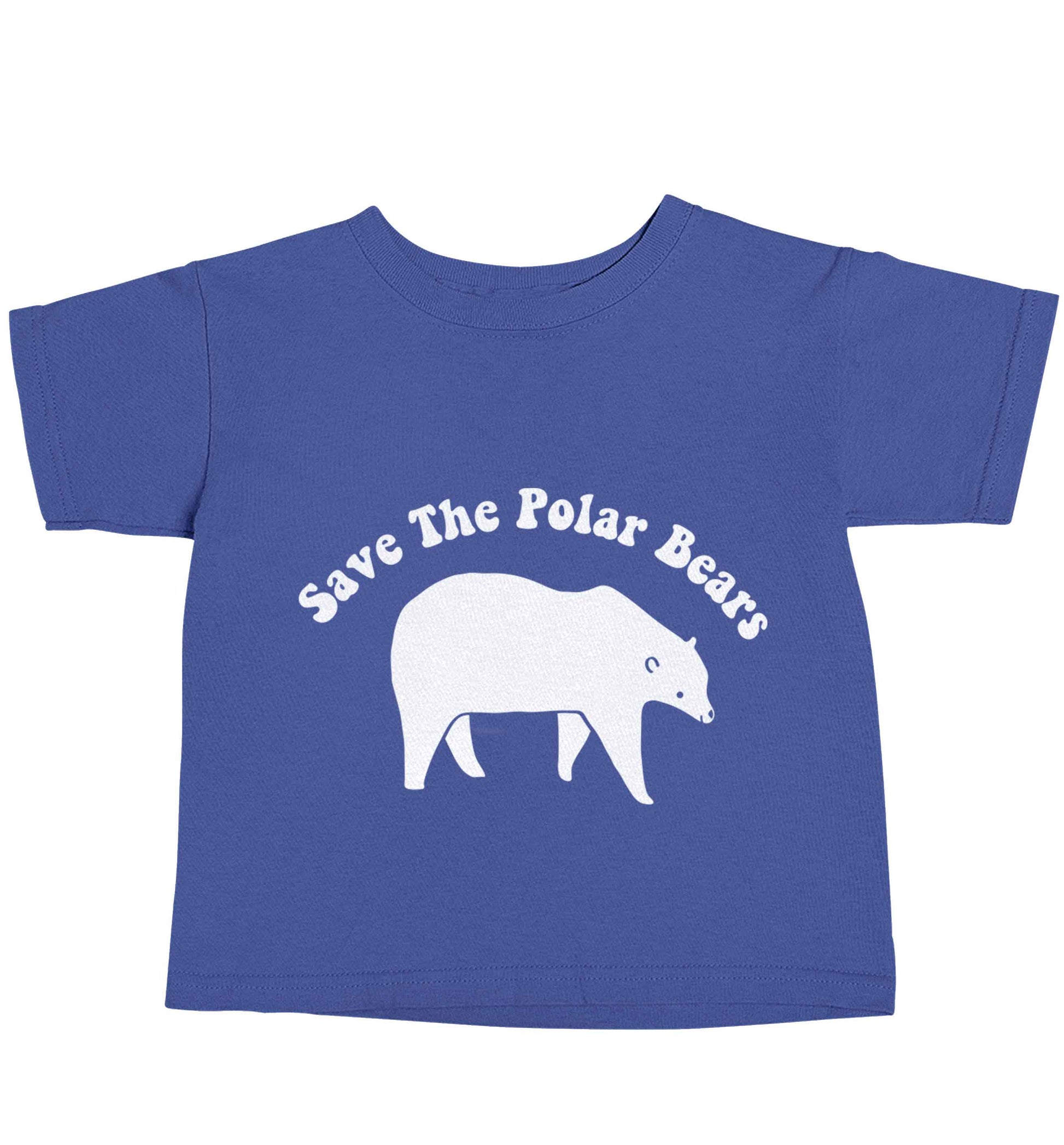 Save The Polar Bears blue baby toddler Tshirt 2 Years