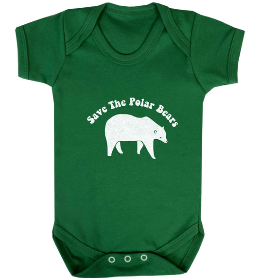 Save The Polar Bears baby vest green 18-24 months