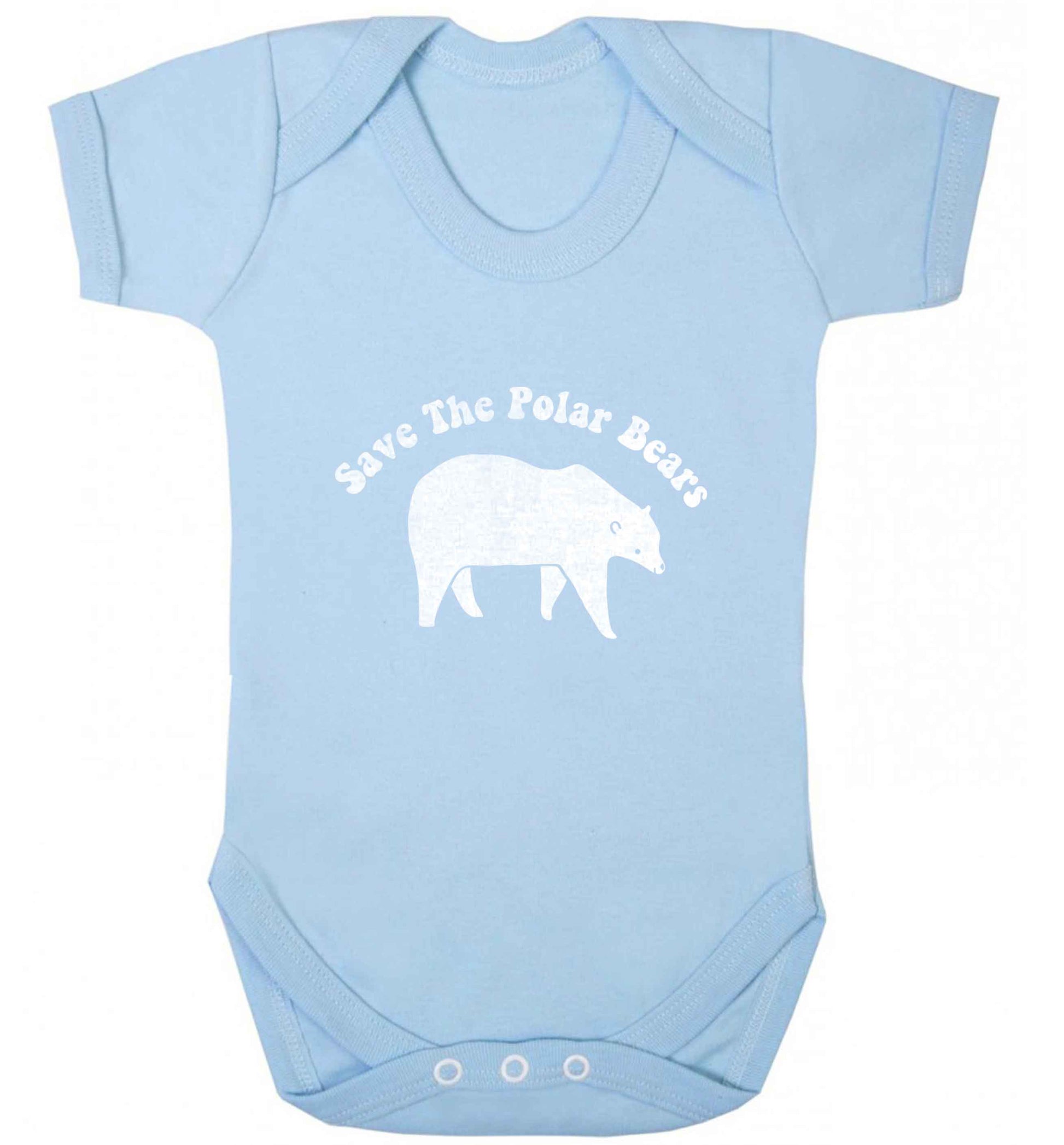 Save The Polar Bears baby vest pale blue 18-24 months