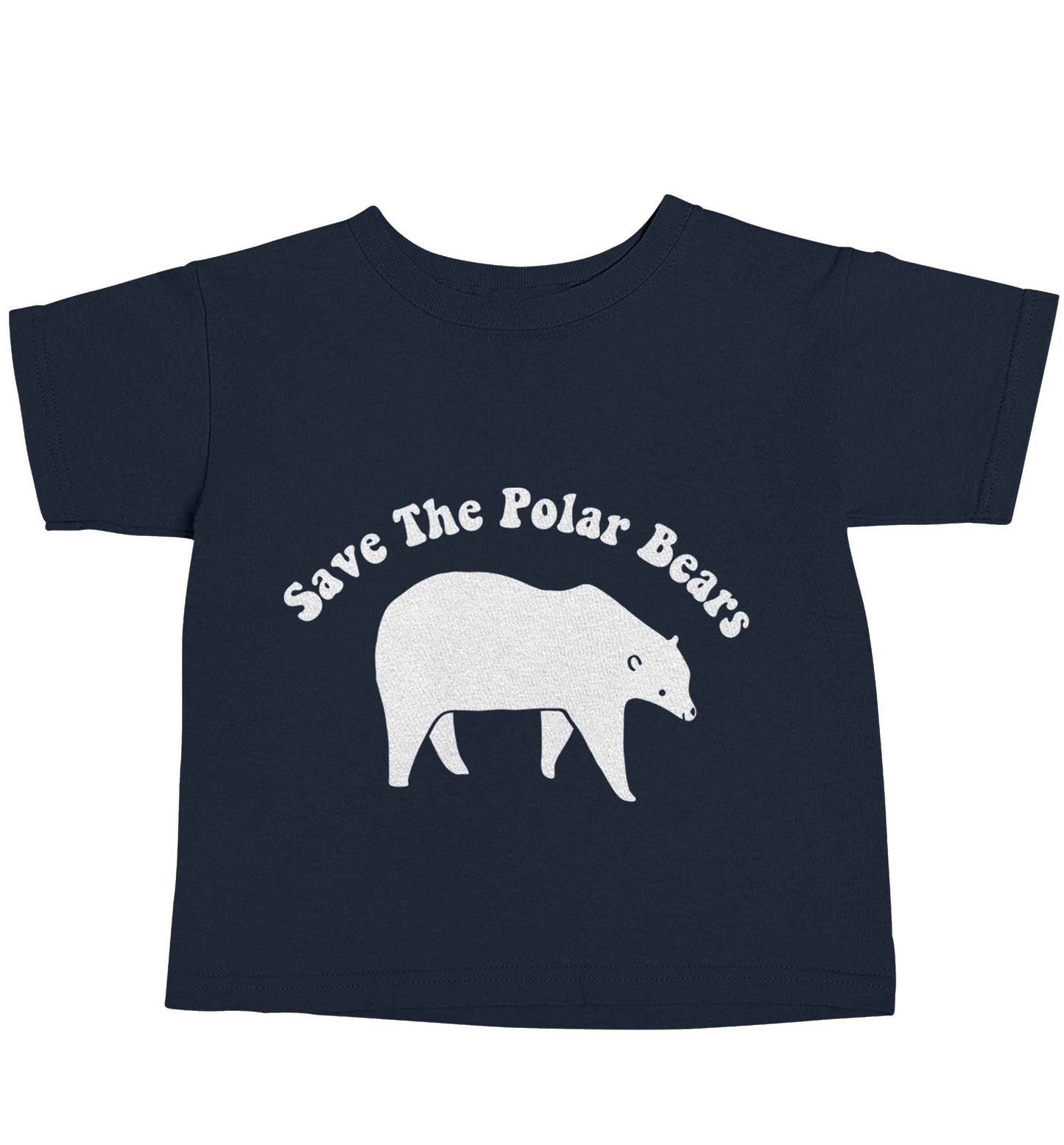Save The Polar Bears navy baby toddler Tshirt 2 Years