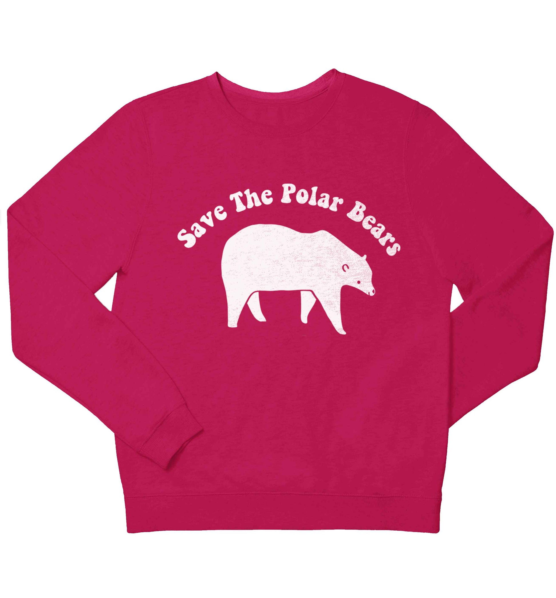 Save The Polar Bears children's pink sweater 12-13 Years