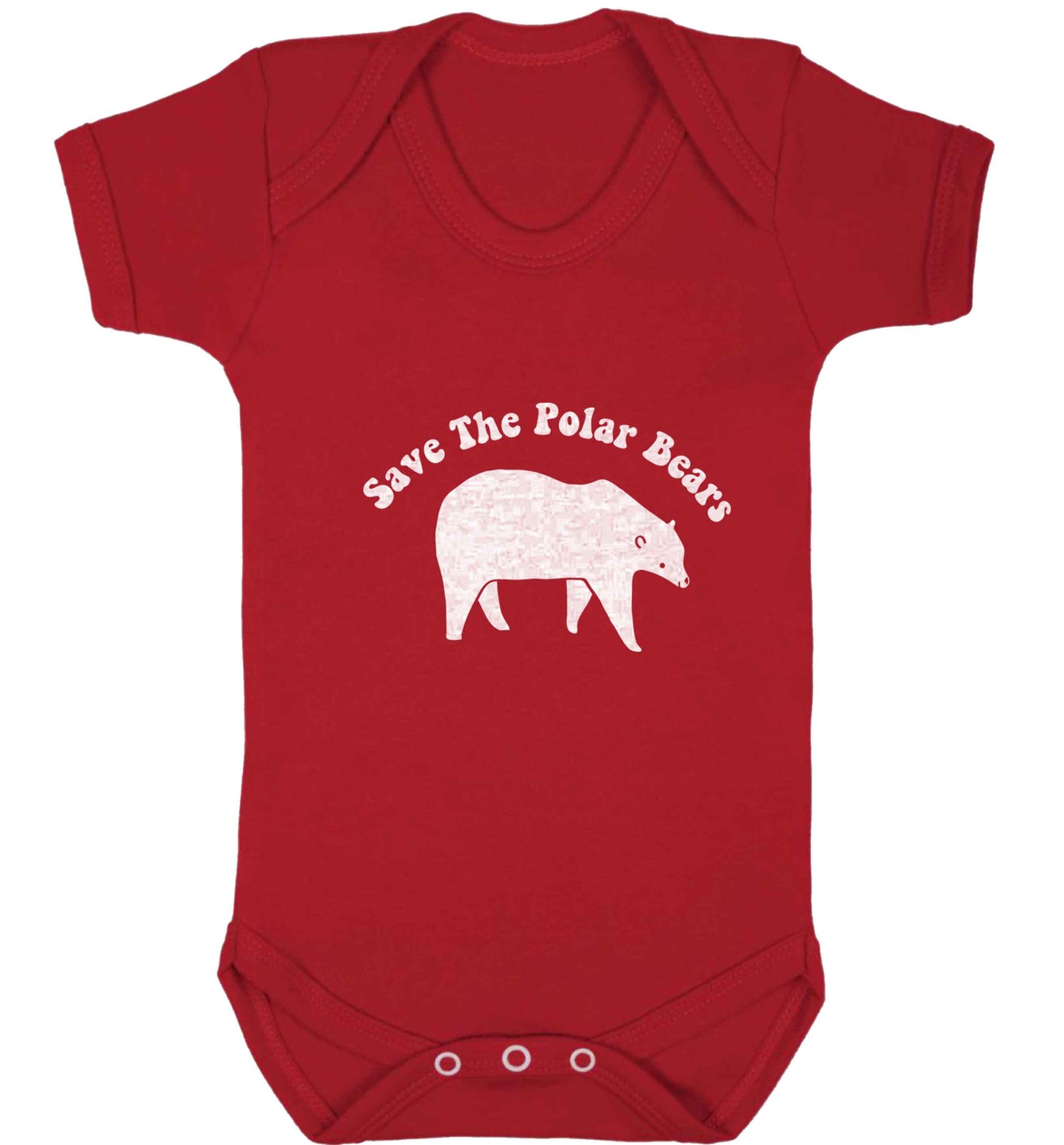 Save The Polar Bears baby vest red 18-24 months