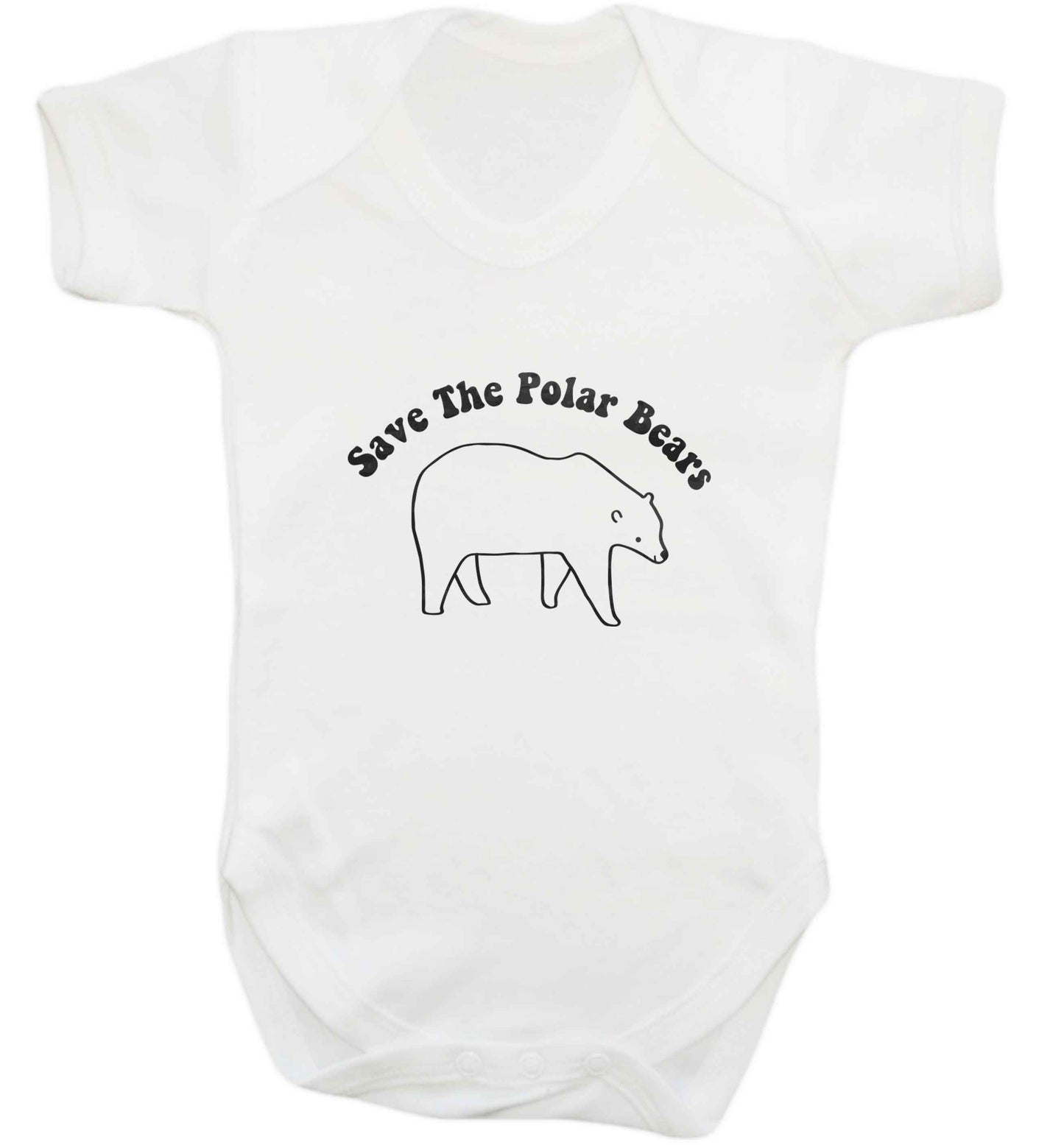 Save The Polar Bears baby vest white 18-24 months