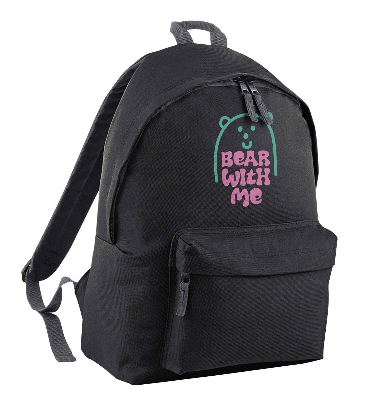 Bear With Me Kit black children's backpack