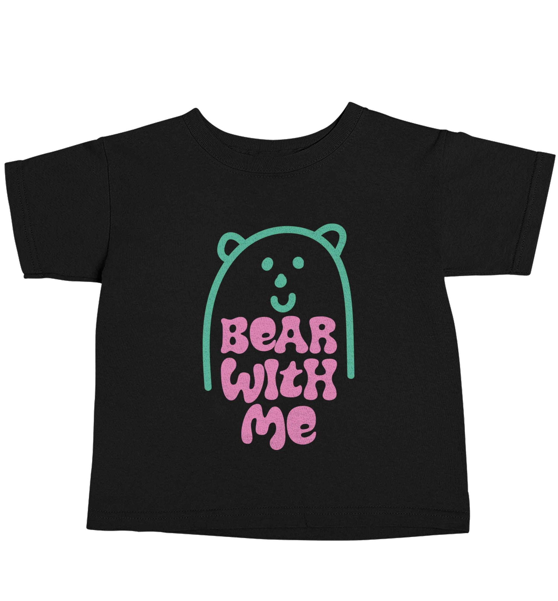 Bear With Me Kit Black baby toddler Tshirt 2 years