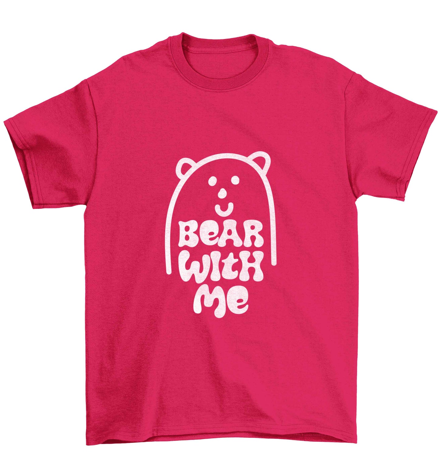 Bear With Me Kit Children's pink Tshirt 12-13 Years