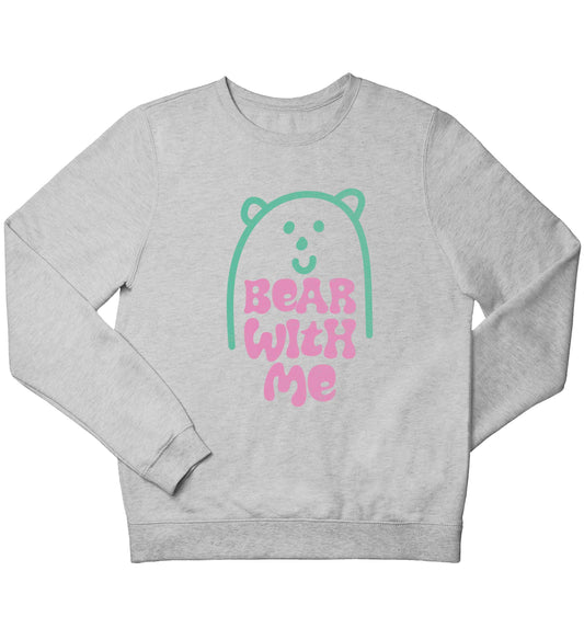 Bear With Me Kit children's grey sweater 12-13 Years