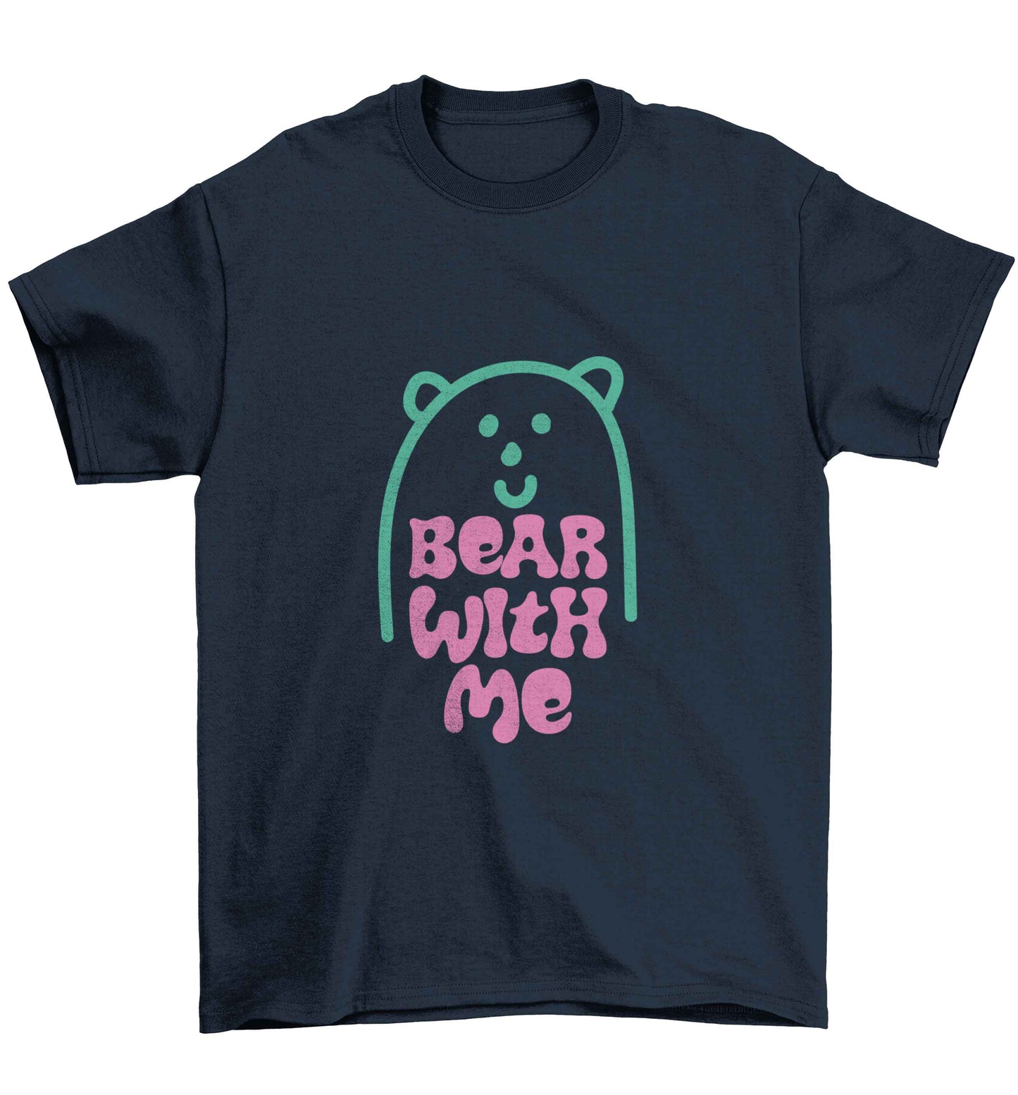Bear With Me Kit Children's navy Tshirt 12-13 Years