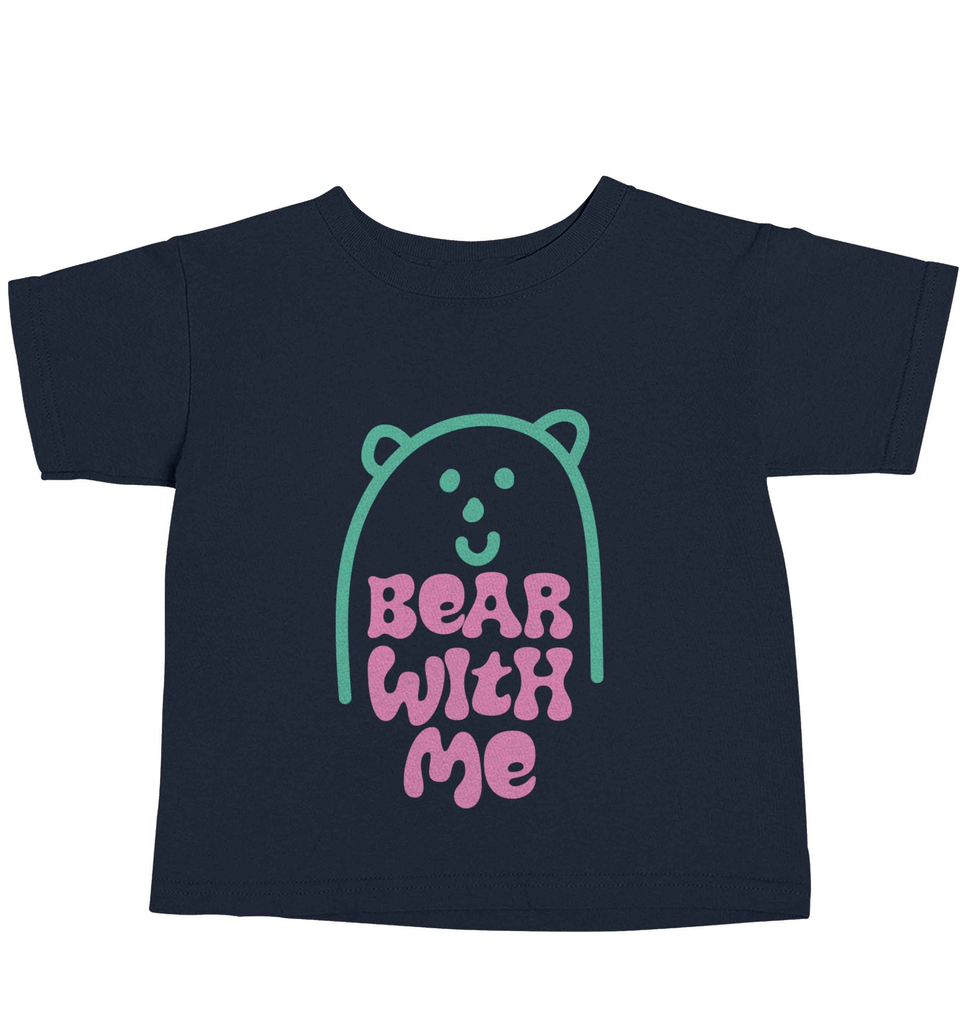 Bear With Me Kit navy baby toddler Tshirt 2 Years